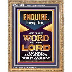 MEDITATE THE WORD OF THE LORD DAY AND NIGHT  Contemporary Christian Wall Art Portrait  GWMS12202  "28x34"
