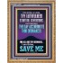 ACCORDING TO THINE ORDINANCES I AM THINE SAVE ME  Bible Verse Portrait  GWMS12209  "28x34"