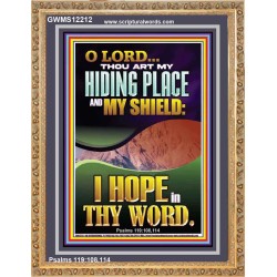 THOU ART MY HIDING PLACE AND SHIELD  Religious Art Portrait  GWMS12212  "28x34"