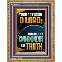 ALL THY COMMANDMENTS ARE TRUTH O LORD  Ultimate Inspirational Wall Art Picture  GWMS12217  "28x34"