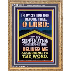 LET MY SUPPLICATION COME BEFORE THEE O LORD  Unique Power Bible Picture  GWMS12219  "28x34"