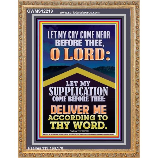 LET MY SUPPLICATION COME BEFORE THEE O LORD  Unique Power Bible Picture  GWMS12219  