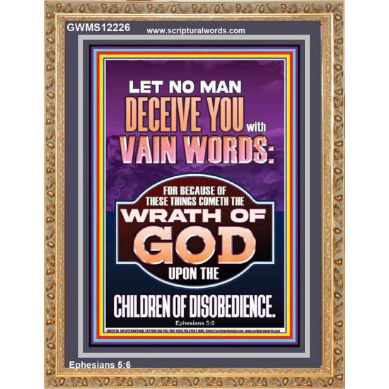 LET NO MAN DECEIVE YOU WITH VAIN WORDS  Church Picture  GWMS12226  