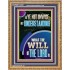 UNDERSTAND WHAT THE WILL OF THE LORD IS  Sanctuary Wall Picture Portrait  GWMS12228  "28x34"