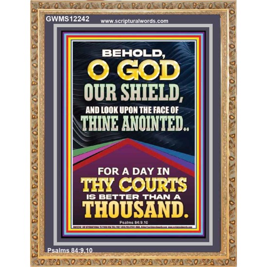 LOOK UPON THE FACE OF THINE ANOINTED O GOD  Contemporary Christian Wall Art  GWMS12242  