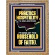 PRACTICE HOSPITALITY TO ONE ANOTHER  Contemporary Christian Wall Art Portrait  GWMS12254  