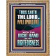 I WILL UPHOLD THEE WITH THE RIGHT HAND OF MY RIGHTEOUSNESS  Christian Quote Portrait  GWMS12267  