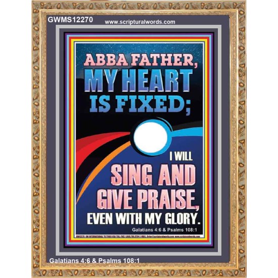 I WILL SING AND GIVE PRAISE EVEN WITH MY GLORY  Christian Paintings  GWMS12270  