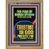 TRUSTING IN GOD PROTECTS YOU  Scriptural Décor  GWMS12286  "28x34"