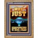 THE WAY OF THE JUST IS UPRIGHTNESS  Scriptural Décor  GWMS12288  
