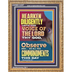DO ALL HIS COMMANDMENTS THIS DAY  Wall & Art Décor  GWMS12297  "28x34"