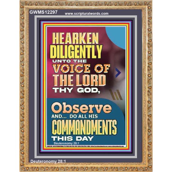 DO ALL HIS COMMANDMENTS THIS DAY  Wall & Art Décor  GWMS12297  