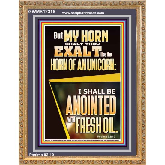 MY HORN SHALT THOU EXALT   Custom Contemporary Christian Wall Art  GWMS12315  