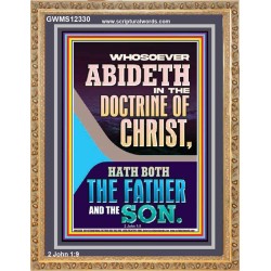 ABIDETH IN THE DOCTRINE OF CHRIST  Custom Christian Artwork Portrait  GWMS12330  