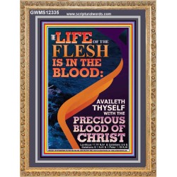 AVAILETH THYSELF WITH THE PRECIOUS BLOOD OF CHRIST  Custom Art and Wall Décor  GWMS12335  "28x34"