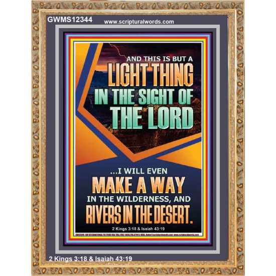 A WAY IN THE WILDERNESS AND RIVERS IN THE DESERT  Unique Bible Verse Portrait  GWMS12344  