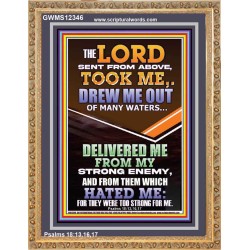 THE LORD DREW ME OUT OF MANY WATERS  New Wall Décor  GWMS12346  "28x34"