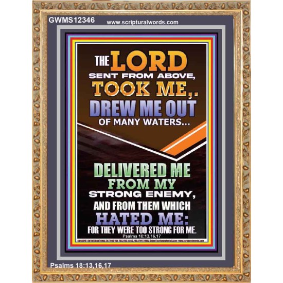 THE LORD DREW ME OUT OF MANY WATERS  New Wall Décor  GWMS12346  