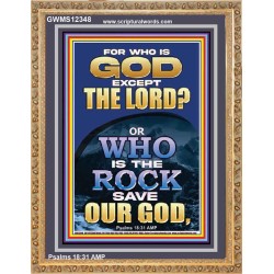 WHO IS THE ROCK SAVE OUR GOD  Art & Décor Portrait  GWMS12348  "28x34"