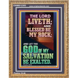 BLESSED BE MY ROCK GOD OF MY SALVATION  Bible Verse for Home Portrait  GWMS12353  "28x34"
