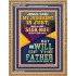I SEEK NOT MINE OWN WILL BUT THE WILL OF THE FATHER  Inspirational Bible Verse Portrait  GWMS12385  "28x34"