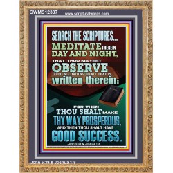 SEARCH THE SCRIPTURES MEDITATE THEREIN DAY AND NIGHT  Bible Verse Wall Art  GWMS12387  "28x34"