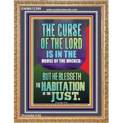 THE LORD BLESSED THE HABITATION OF THE JUST  Large Scriptural Wall Art  GWMS12399  "28x34"