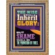 THE WISE SHALL INHERIT GLORY  Unique Scriptural Picture  GWMS12401  