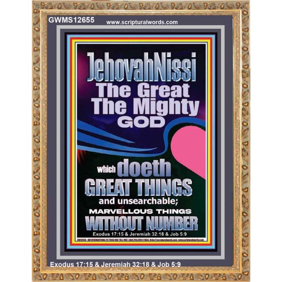 JEHOVAH NISSI THE GREAT THE MIGHTY GOD  Ultimate Power Picture  GWMS12655  