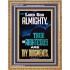 LORD GOD ALMIGHTY TRUE AND RIGHTEOUS ARE THY JUDGMENTS  Ultimate Inspirational Wall Art Portrait  GWMS12661  "28x34"
