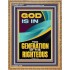 GOD IS IN THE GENERATION OF THE RIGHTEOUS  Ultimate Inspirational Wall Art  Portrait  GWMS12679  "28x34"