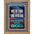 IN THE BEGINNING WAS THE WORD AND THE WORD WAS WITH GOD  Unique Power Bible Portrait  GWMS12936  "28x34"