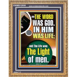 THE WORD WAS GOD IN HIM WAS LIFE  Righteous Living Christian Portrait  GWMS12938  