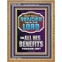 WHAT SHALL I RENDER UNTO THE LORD FOR ALL HIS BENEFITS  Bible Verse Art Prints  GWMS12996  "28x34"