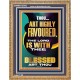 HIGHLY FAVOURED THE LORD IS WITH THEE BLESSED ART THOU  Scriptural Wall Art  GWMS13002  