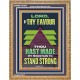 BY THY FAVOUR THOU HAST MADE MY MOUNTAIN TO STAND STRONG  Scriptural Décor Portrait  GWMS13008  