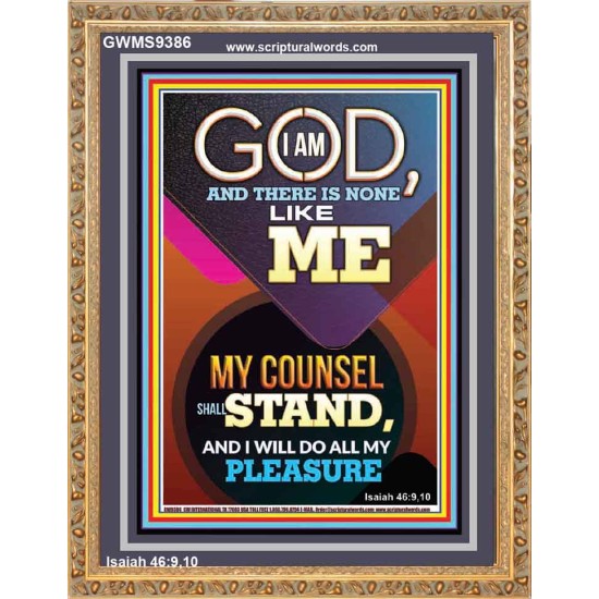 MY COUNSEL SHALL STAND  Ultimate Inspirational Wall Art Portrait  GWMS9386  