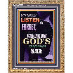 DO WHAT GOD'S TEACHINGS SAY  Children Room Portrait  GWMS9393  "28x34"