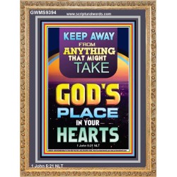 KEEP YOURSELVES FROM IDOLS  Sanctuary Wall Portrait  GWMS9394  "28x34"