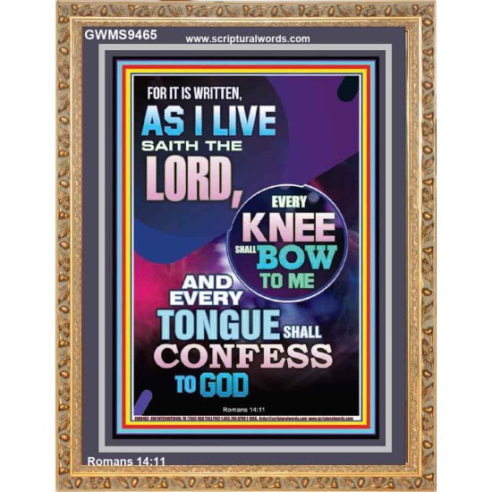 IN JESUS NAME EVERY KNEE SHALL BOW  Unique Scriptural Portrait  GWMS9465  