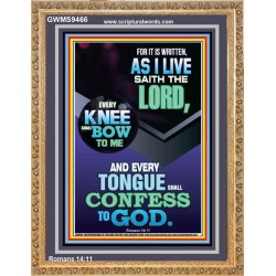 EVERY TONGUE WILL GIVE WORSHIP TO GOD  Unique Power Bible Portrait  GWMS9466  "28x34"
