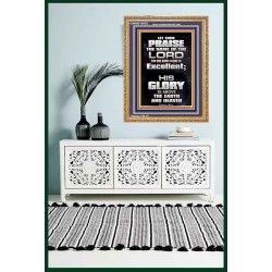 LET THEM PRAISE THE NAME OF THE LORD  Bathroom Wall Art Picture  GWMS10052  "28x34"