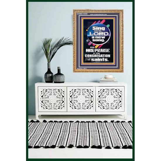 SING UNTO THE LORD A NEW SONG  Biblical Art & Décor Picture  GWMS10056  