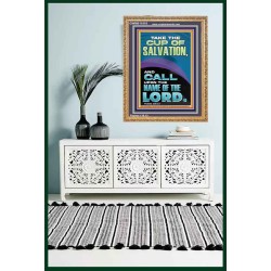 TAKE THE CUP OF SALVATION AND CALL UPON THE NAME OF THE LORD  Modern Wall Art  GWMS11818  "28x34"