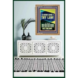 MAKE THE LAW OF THE LORD THY MEDITATION DAY AND NIGHT  Custom Wall Décor  GWMS11825  "28x34"
