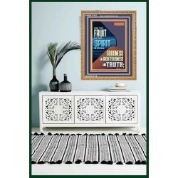 FRUIT OF THE SPIRIT IS IN ALL GOODNESS, RIGHTEOUSNESS AND TRUTH  Custom Contemporary Christian Wall Art  GWMS11830  "28x34"