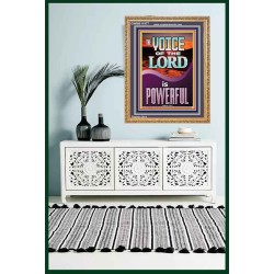 THE VOICE OF THE LORD IS POWERFUL  Scriptures Décor Wall Art  GWMS11977  "28x34"