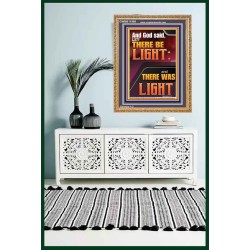LET THERE BE LIGHT AND THERE WAS LIGHT  Christian Quote Portrait  GWMS11998  "28x34"