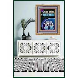 UNDERSTAND WHAT THE WILL OF THE LORD IS  Sanctuary Wall Picture Portrait  GWMS12228  "28x34"