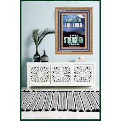 I WILL STRENGTHEN THEE THUS SAITH THE LORD  Christian Quotes Portrait  GWMS12266  "28x34"